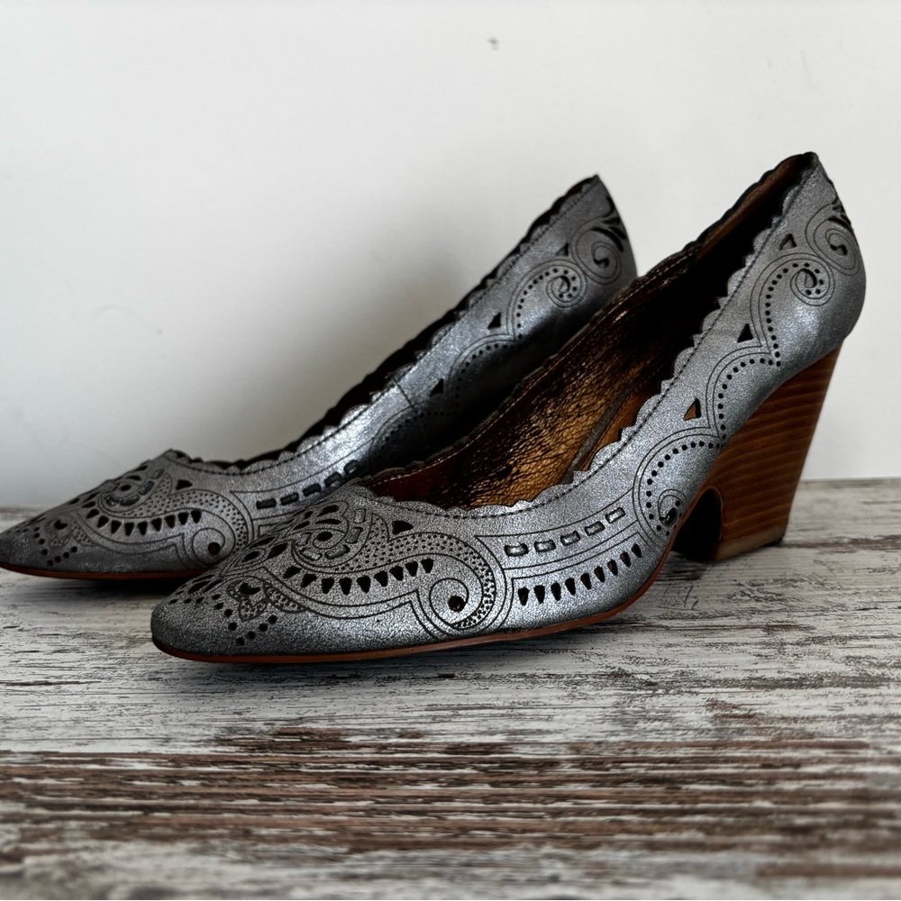 Anthropology Luna Rosa Heels Sz 8